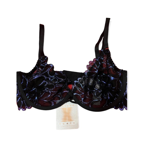 Savage x Fenty Not Sorry Lightly Unlined Lace Balconette Bra - Picture 2 of 2